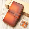 Retro Bag Top-tier Cowhide Men's Wallet Genuine Leather Zipper Coin Purse Leather Card Case
