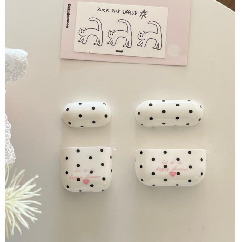 ins wind white polka dot cherry AirPods 1 generation earphone case for Apple Bluetooth headset 1st generation Pro1