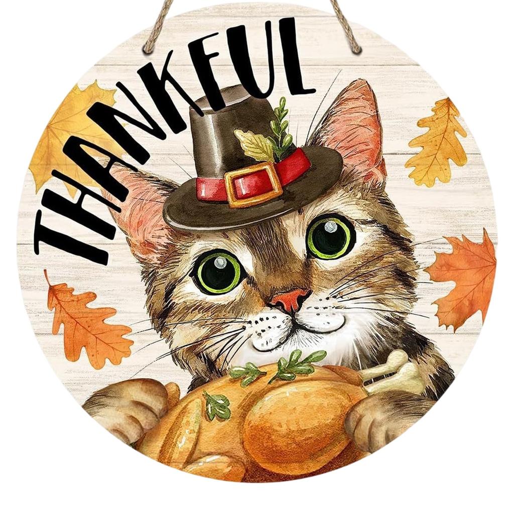 Pumpkin Wooden Welcome Door Hanging, Home Window Wall Decoration