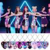 Аниме Kpop Девушки Ожерелья Форма Сердца Подвески Аниме Руми Зои Мира Украшения Подвеска Подарки для Kpop Фанатов