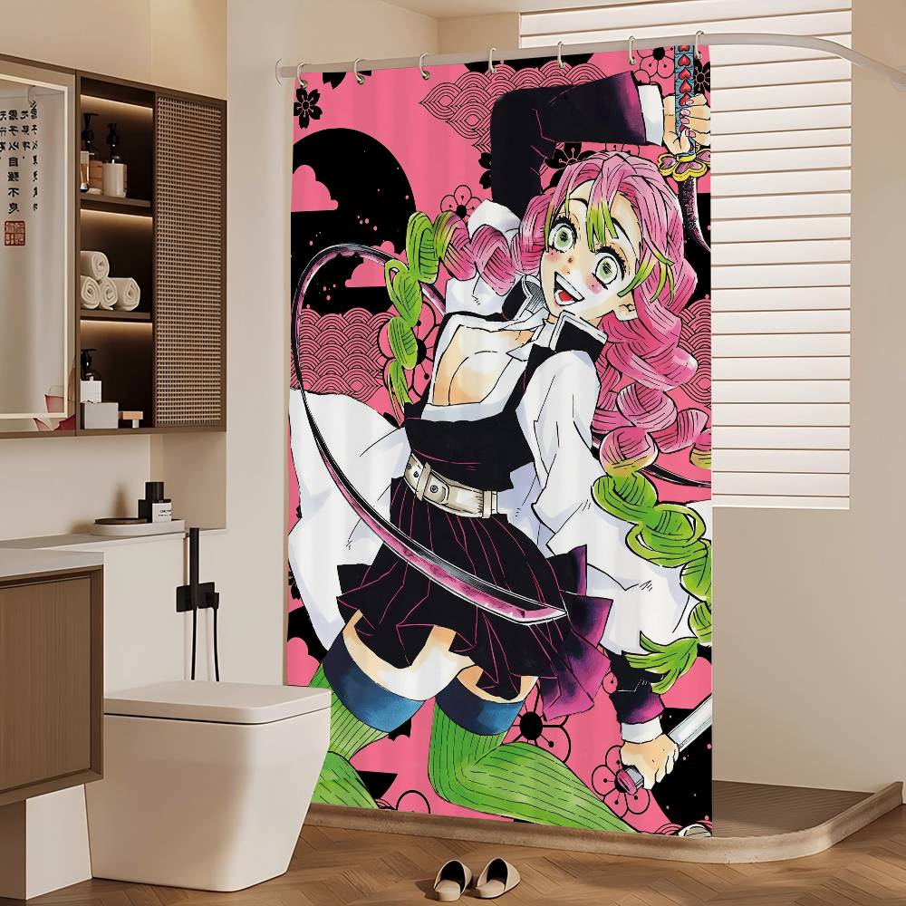 Аниме М-Мицури-Канродзи Водонепроницаемая тканевая шторка для душа Занавеска для ванной Домашняя шторка для душа в гавайском стиле
