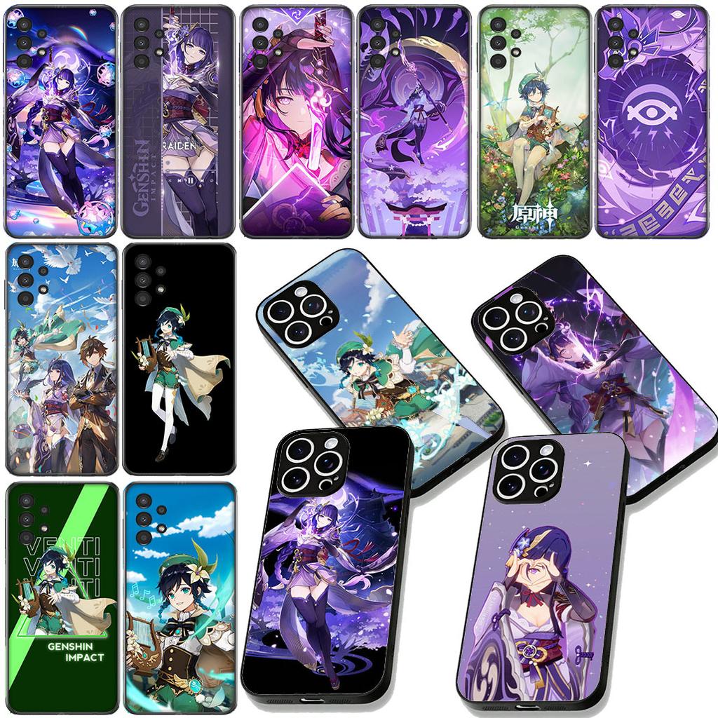Чехол для телефона Baal Raiden Shogun Genshins Impacts Venti для Motorola Moto G86 G14 G35 G34 G45 G55 G67 G75 G85 G24 G15 G54 G57 Power