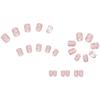 24 шт. накладные ногти готовые накладные ногти девушка носит розовые ногти милые съемные накладки для ногтей