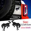HFVS5 2Pcs For Ford Bronco Logo New ABS 3D Car Horse Stickers Hot Exterior Modification Tailgate Leaf Board Letters Animal Parts Badge
