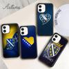 Чехол для телефона Bosna i Hercegovina Heart для iPhone 11 12 13 14 Pro Max mini XR XS SE 2020 6S 7 8 Plus Samsung Galaxy S21 S22
