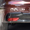 Car Sticker Durable Waterproof PVC Cartoon Family Pattern Car Decorative Decal for Vehicle