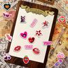 110Pcs/Set Downtown Y2K Girls Q-1 Mini Diary Manual Stickers DIY Scrapbooks Album Decor Decals Stickers