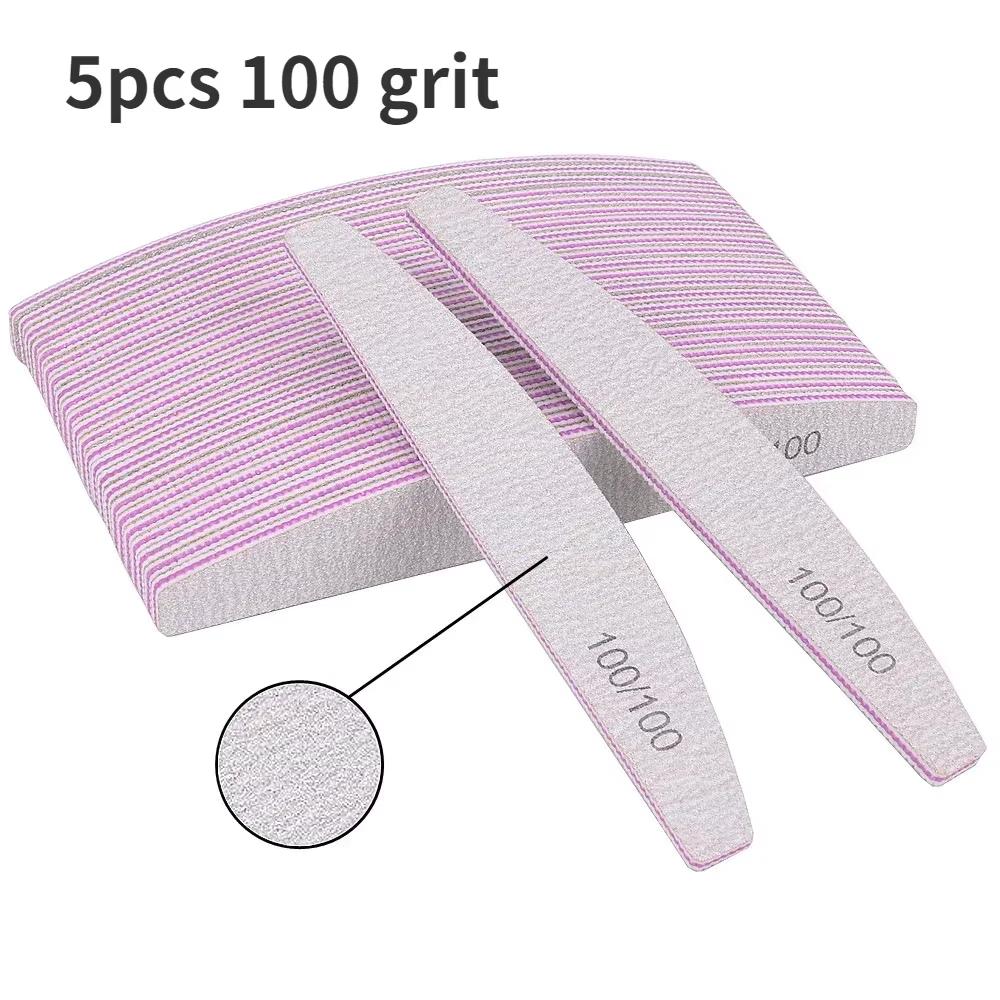 Nail File 100 To 240 Professional Tools Emery for Manicure Lime 240 Sandpaper Gel Polishing Files for Nails Buffers Set Polisher