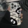 Happy Briquettes Are Suitable for Iphone15plus Mobile Phone Case Cartoon 14promax Cool 1312 Matte 11