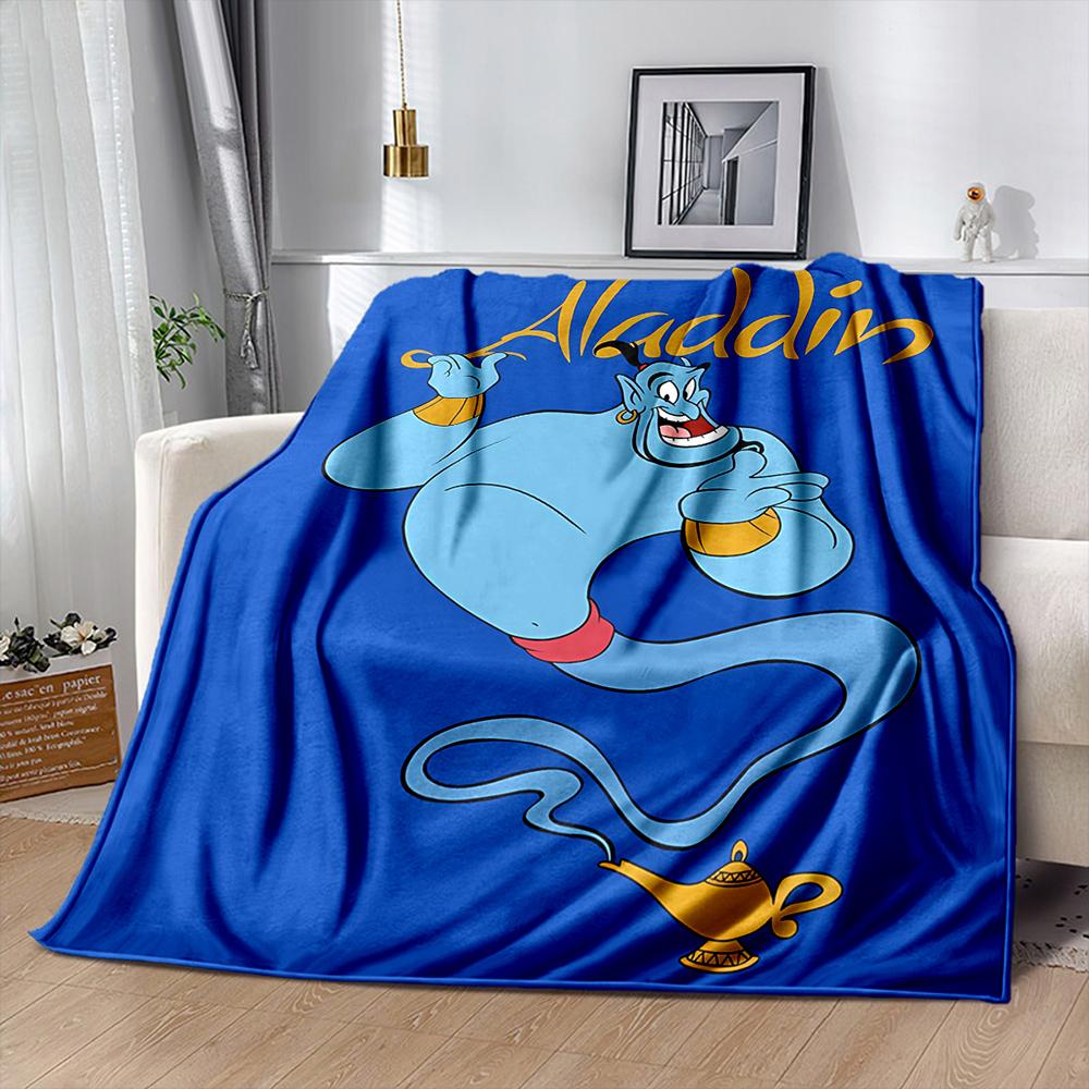 Various Styles and Sizes Aladdin Princess Jasmine Blanket for Bed Bedroom Sofa Picnic, Blanket for Cover Outdoor Leisure Nap