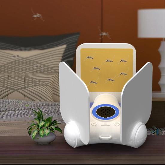 Indoor Mosquito Lamp Flying Insect Trap UAV Light Wide Coverage Range Low Noise Rechargeable Mosquito Zapper Fly Catcher
