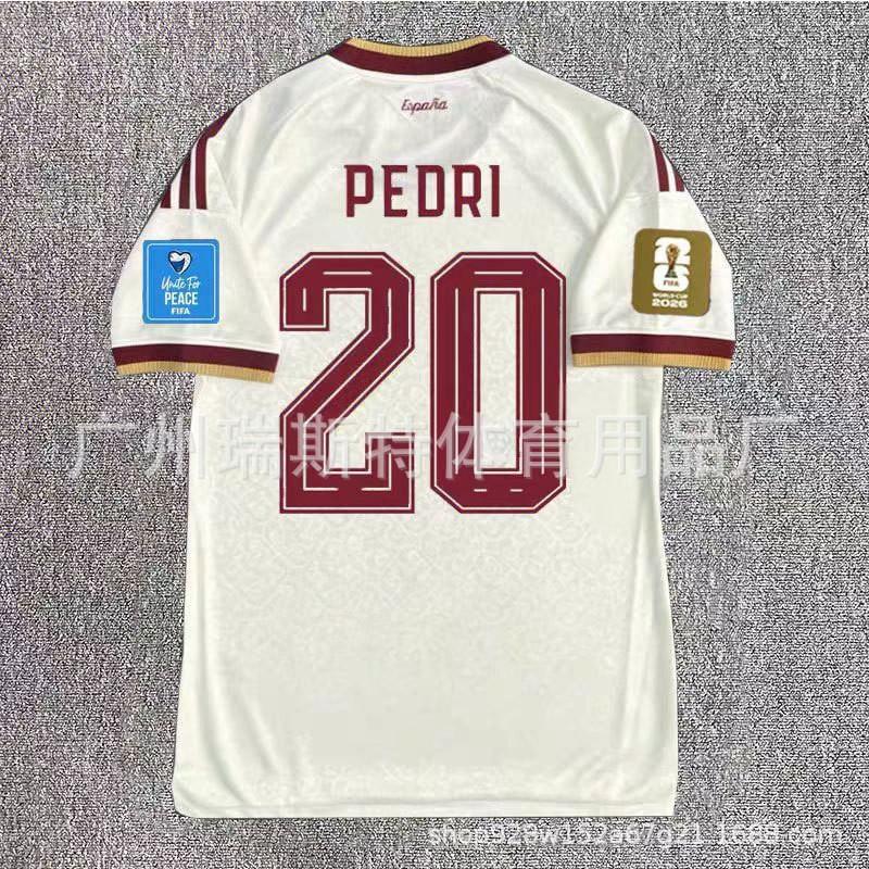2026 Spain Home Away Soccer Jerseys 19 Yamal Pedri Adult Sports Training Men