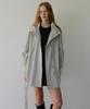 ARTID Belted Trench Half Coat_Grey Beige