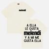 Футболка с принтом альбома Rapper Melendi AELLALE GUSTA 2025 для мужчин и женщин, повседневная модная футболка с коротким рукавом из чистого хлопка, уличная одежда