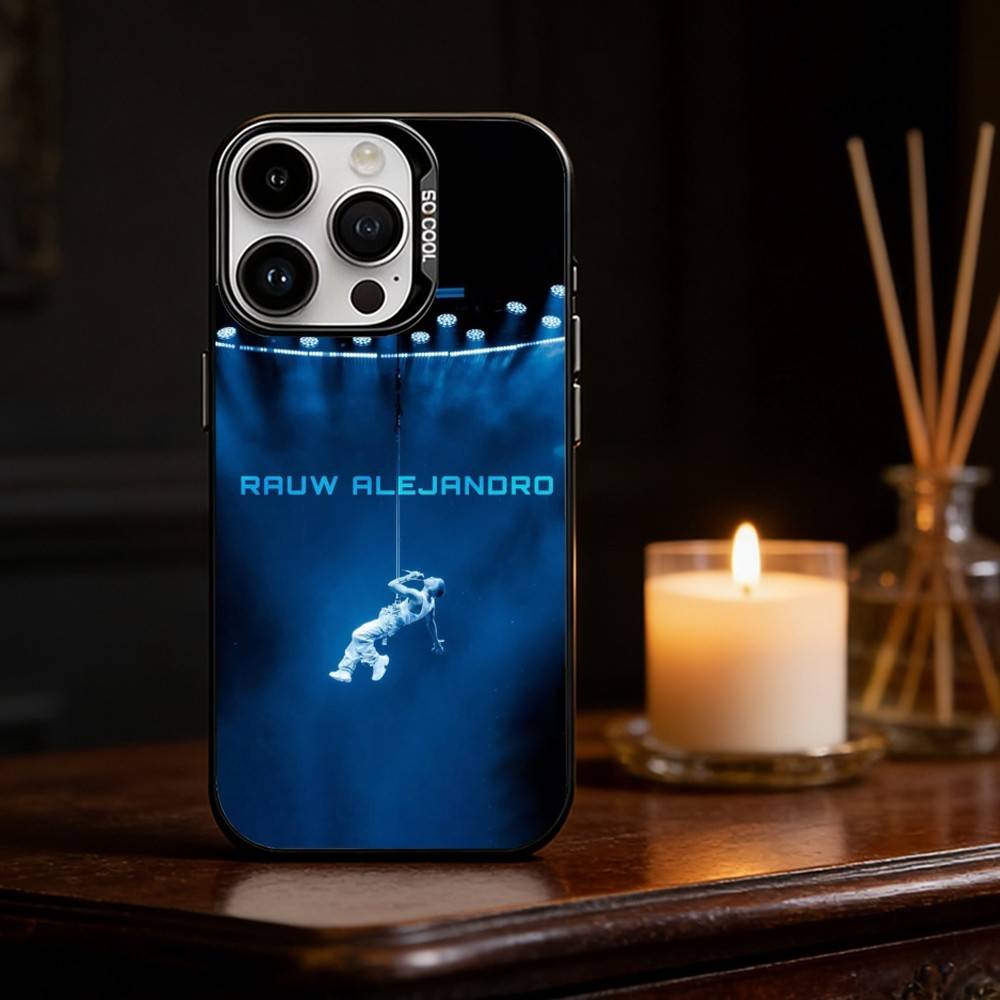 Singer R-Rauw Alejandro Phone Case For iPhone 17,16,15,14,13,12,11,Pro Max,Plus Candy Silver Cover
