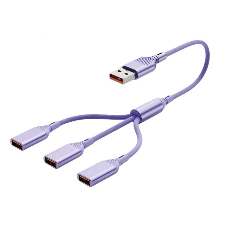 Многопортовый USB2.0 Type C Адаптер 3 Устройства Зарядка Для Компьютера Автомобиля Домашнего Офиса Пластик и Металл