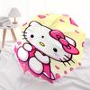 Hello Kitty,Hearts Automatic Folding Umbrella-Simple 8-Rib Design, Bright Cartoon Pattern, Durable Iron Frame, Suitable For Travel, Outdoor,