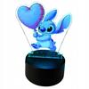 Lilo And Stitch 3D Led Desk Night Light For Kids Gift + Remote Control