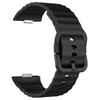 Replacement Silicone Strap for Huawei Watch Fit 3/4/4 Pro Wave Pattern Smart Watch Wrist Band