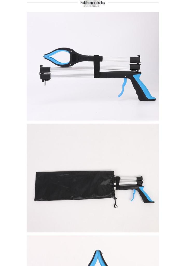 Multi-functional Foldable Garbage Picker and Clamp for Household Cleaning