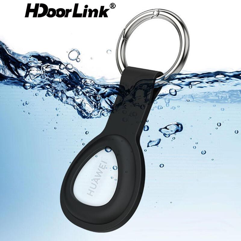 HdoorLink Waterproof Huawei Tag Tracking Device Protective Cover Anti Loss Dog Tracker Locator Silicone Portable Keychain for Huawei Tag Case