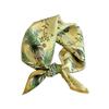 LumiSyne Satin Silk Small Square Floral and Tree Cute Breathable and Decorative Square Neck Hair Bandage Women's Scarf, Scarf, 53x53cm, Nature-Themed