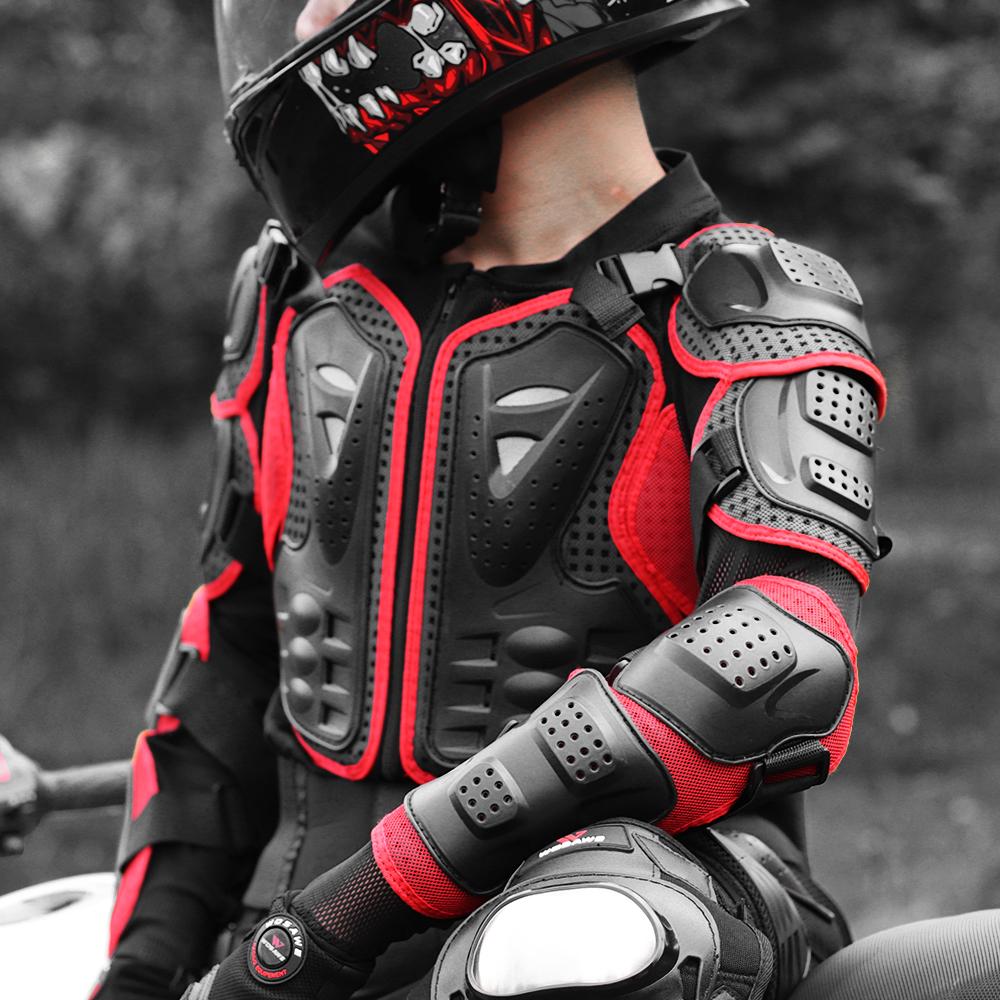 WOSAWE Мужская мотоциклетная сетчатая бронекуртка для мотокросса, защита груди черепахи всего тела