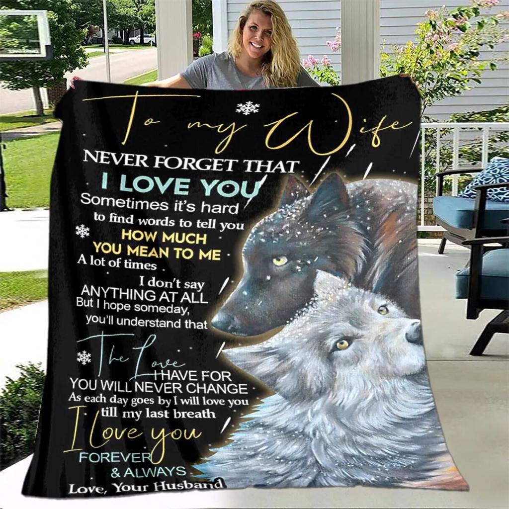 Одеяло для дочери с принтом, фланелевое одеяло для дивана, одеяло для моей дочери, Лев, Тигр, люблю тебя, мама, папа, волк, подарки для дочери