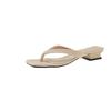 Fashion Summer Women Clip Toe Slippers Comfort Low Heel Slides Shoes Ladies Casual Dress Street Style Sandalis Flip-Flops Slippers
