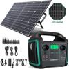 Power Station Power Generator 1000W(Peak 1500W) SWAREY S1000 725.76Wh Solar Generator Power Bank Charger With 100W Solar Panel