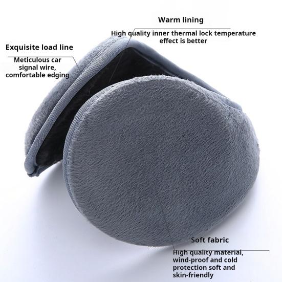 Унисекс зимние наушники Yousheng, толстые плюшевые наушники для защиты ушей, ветрозащитные, противоскользящие, с прочной строчкой, для езды на работу, на открытом воздухе, для катания на лыжах, декоративные наушники