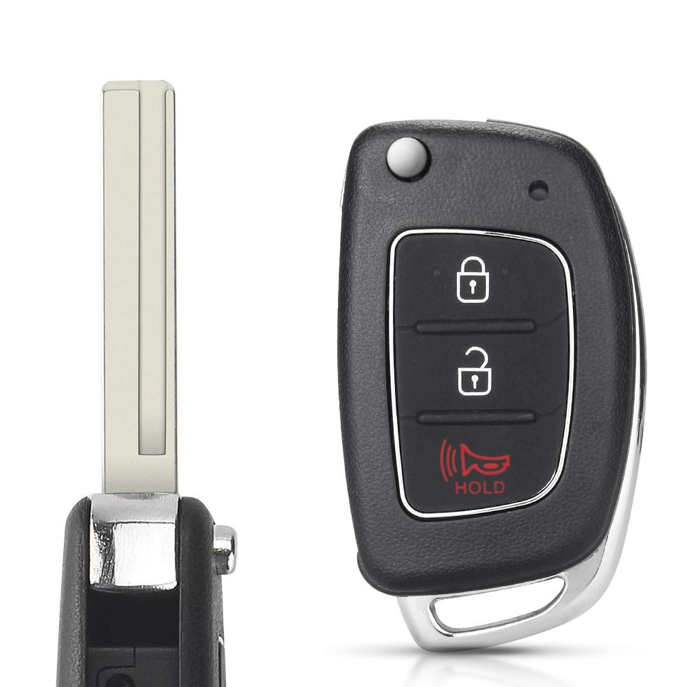 3/4 кнопки откидной складной чехол для автомобильного дистанционного ключа для HYUN.DAI Mistra Santa Fe Sonata Tucson Accent I30 I40 I45