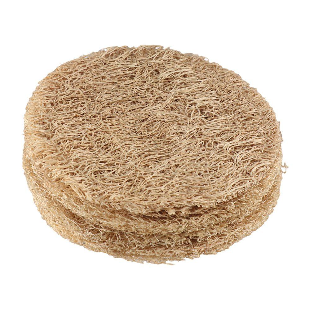Round Tea Cup Mat Natural Loofah Mat Teaware Teapot Pad Tea