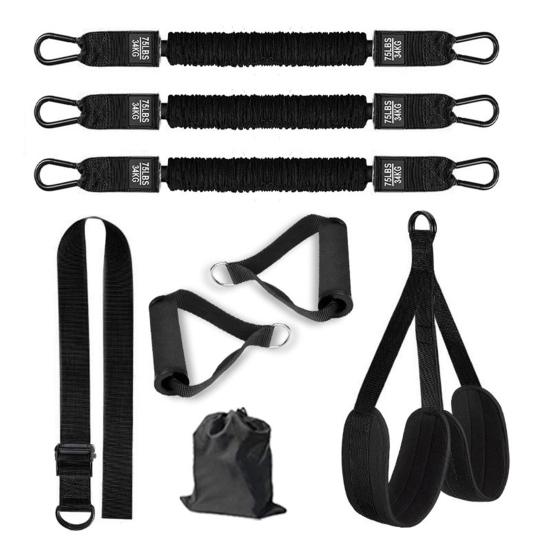 1 Set Pull-Up Assistance Band 150/225/300lbs Heavy Duty Pull-Up Assist Belt with Foot Rest Adjustable Home Gym