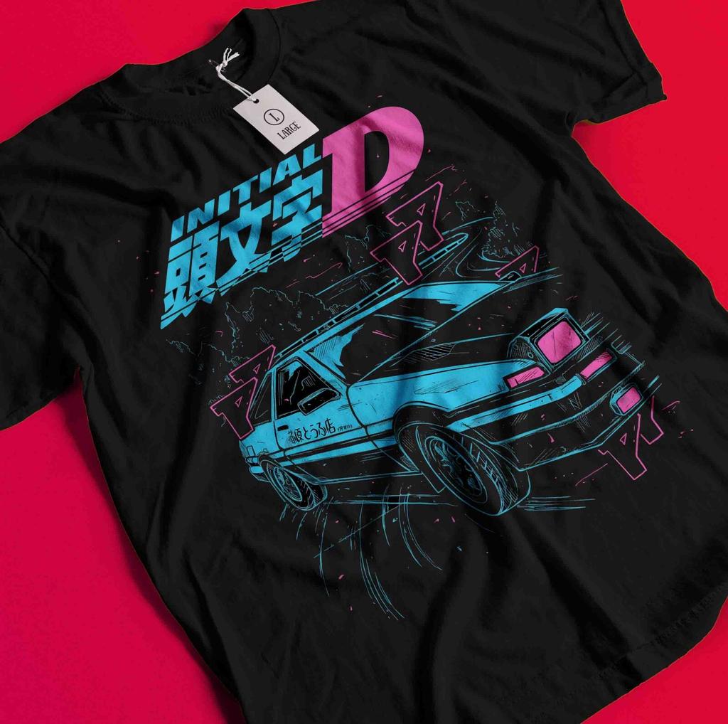 Футболка Initial D Футболка Такуми Фудзивара Аниме Футболка Бунта Футболка Нацуки Кэйсукэ BB1015