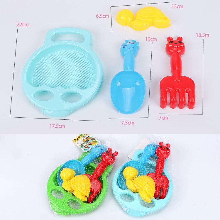 Популярный большой пластиковый пляжный игрушечный автомобиль песочные часы набор для детей - Идеально подходит для игр с песком и водой, купания и отдыха.