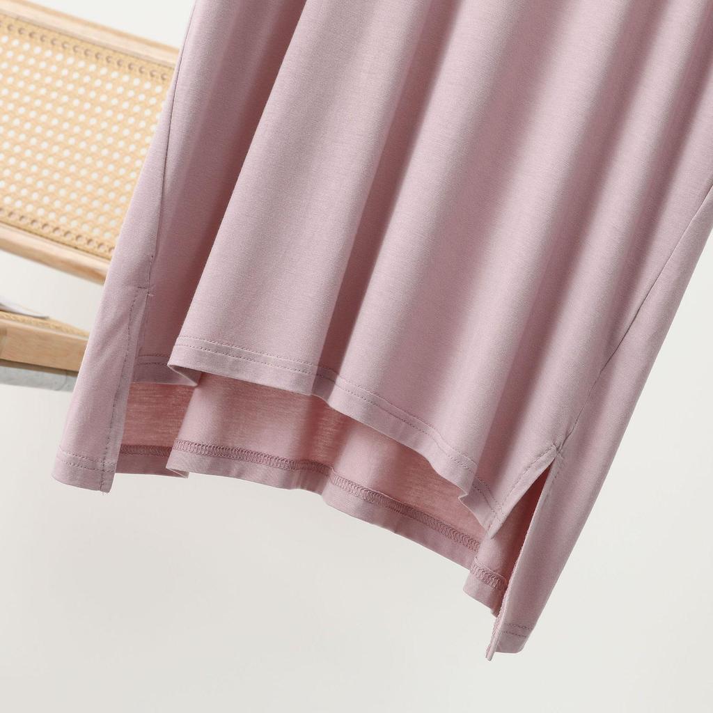 Женская длинная хлопковая ночная сорочка, тонкий свободный крой, длинный рукав, однотонная, большого размера, для дома и улицы