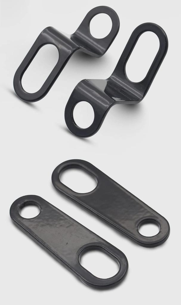 YFFSFDC Прямая черная база для крепления указателя поворота для задних креплений указателей поворота передний поворот