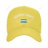 Baseball Cap Sierra Leone EST Independence Day Wild Sun Shade Peaked Adjustable Outdoor Caps