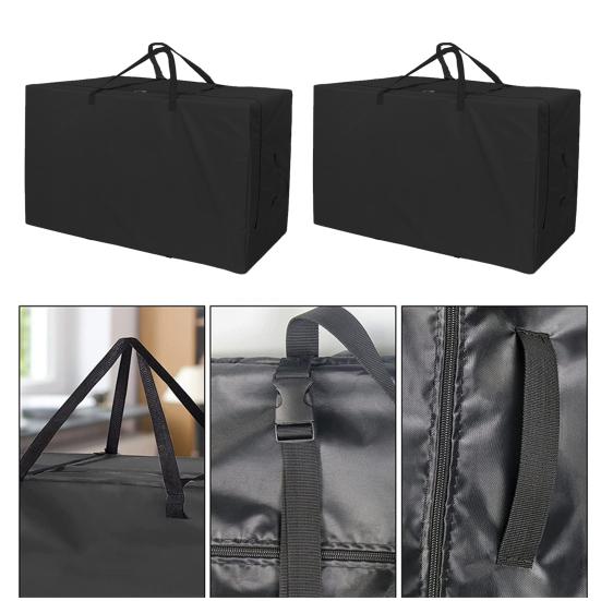 Folding Mattress Storage Bag Heavy Duty Waterproof Oxford Cloth Dust-proof Portable Handle Trifold Mattress Bedding Clothes Organizer Pouch
