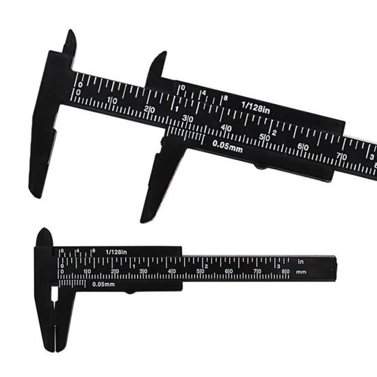 80 мм двойная шкала для формирования бровей Нониус Калибр Студенческая измерительная линейка