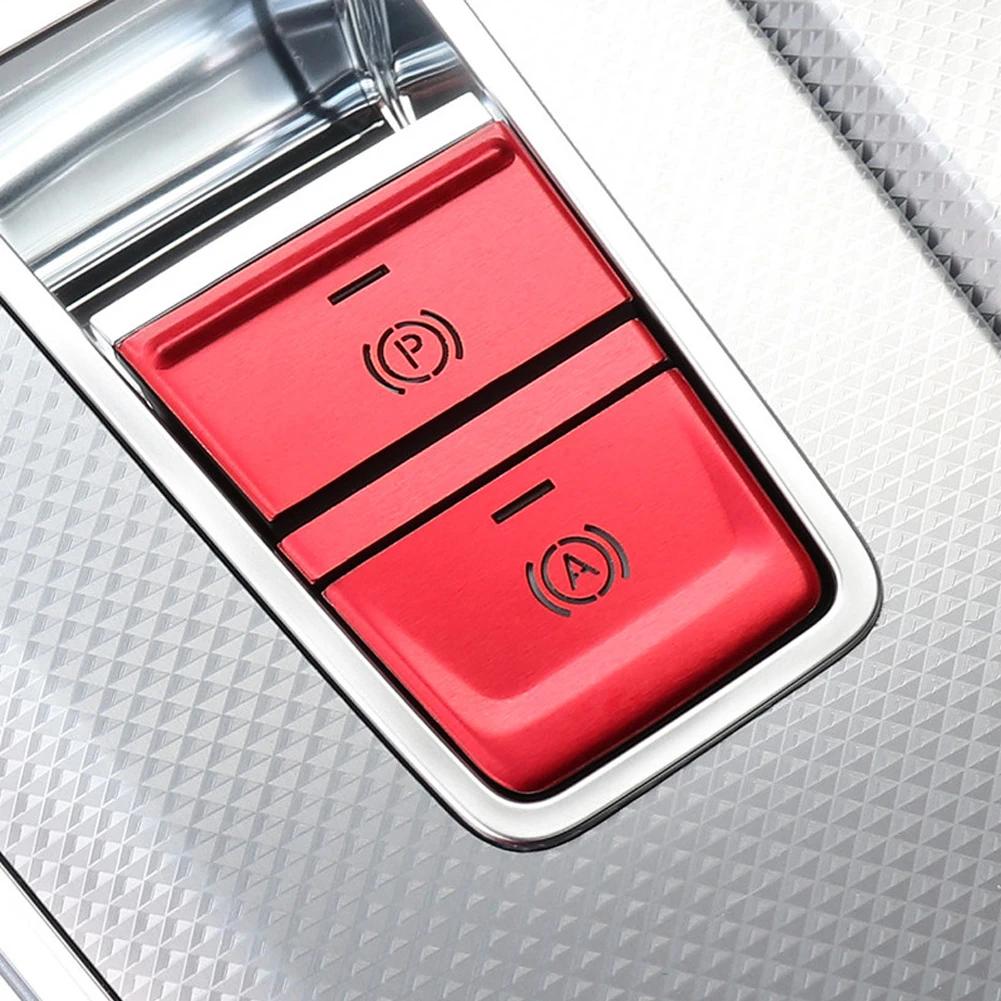 Автомобильная электронная кнопка ручного тормоза наклейка украшение салон металлический защитный чехол аксессуары для A6 C7 2012-2015 C8 19-21