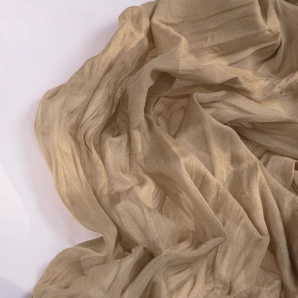 Скатерть-дорожка Bali Yarn Crepe для свадеб и мероприятий - Плиссированная марлевая полиэстеровая салфетка