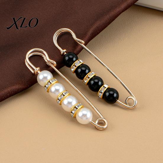Removable Waist Tightener 2Pcs Faux Pearl for Pants, Reusable Cincher Pin Fashion Accessories Loose Jeans, No Sewing Waistband Skirts Skirt