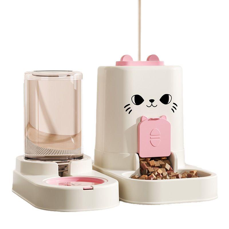 Cross-Border Automatic Pet Feeder: Large Capacity Two-in-One Food and Water Dispenser