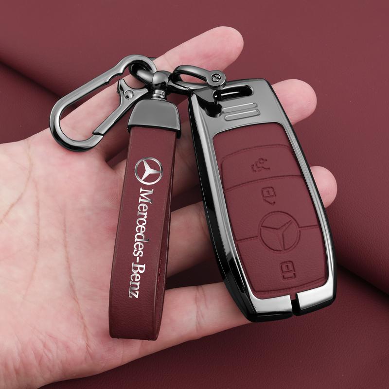 JVC4 Alloy Car Smart Key Case Cover Keychain For Mercedes Benz W205 W213 X253 W222 W206 W223 X254 EQE EQS A C E S GLC EQ Series 2026