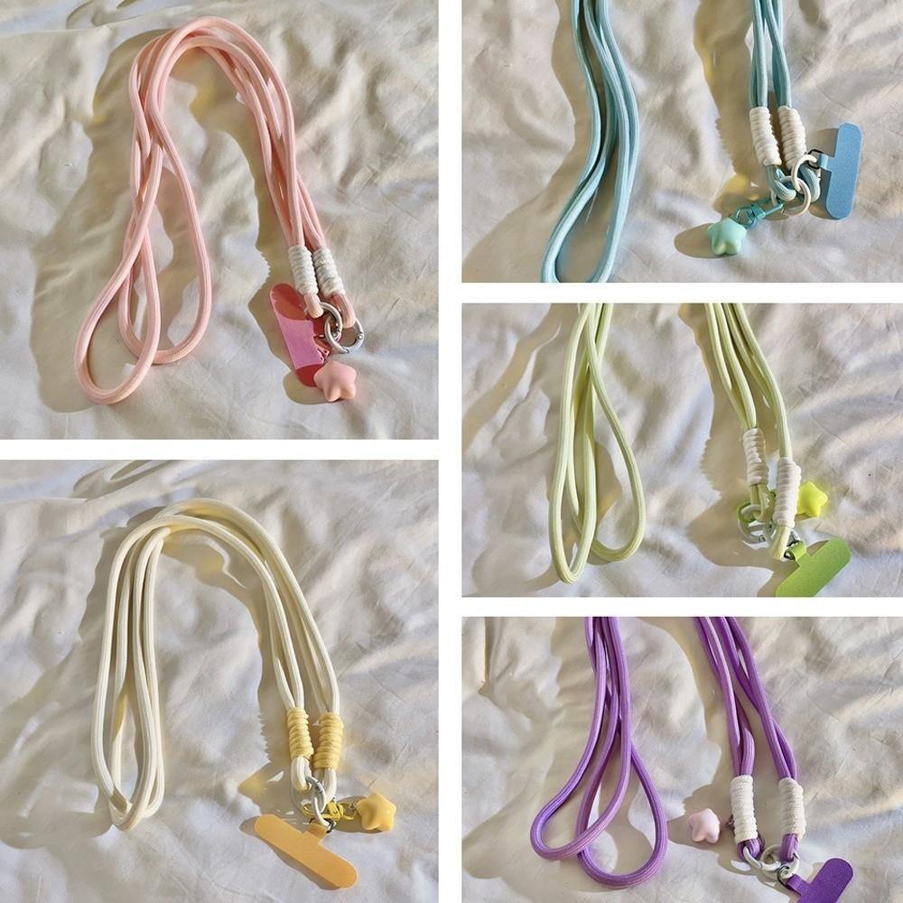 Star Mobile Phone Lanyard Hanging Rope Detachable Crossbody Phone Strap Long Universal Phone Neck Straps Hanging Ornaments