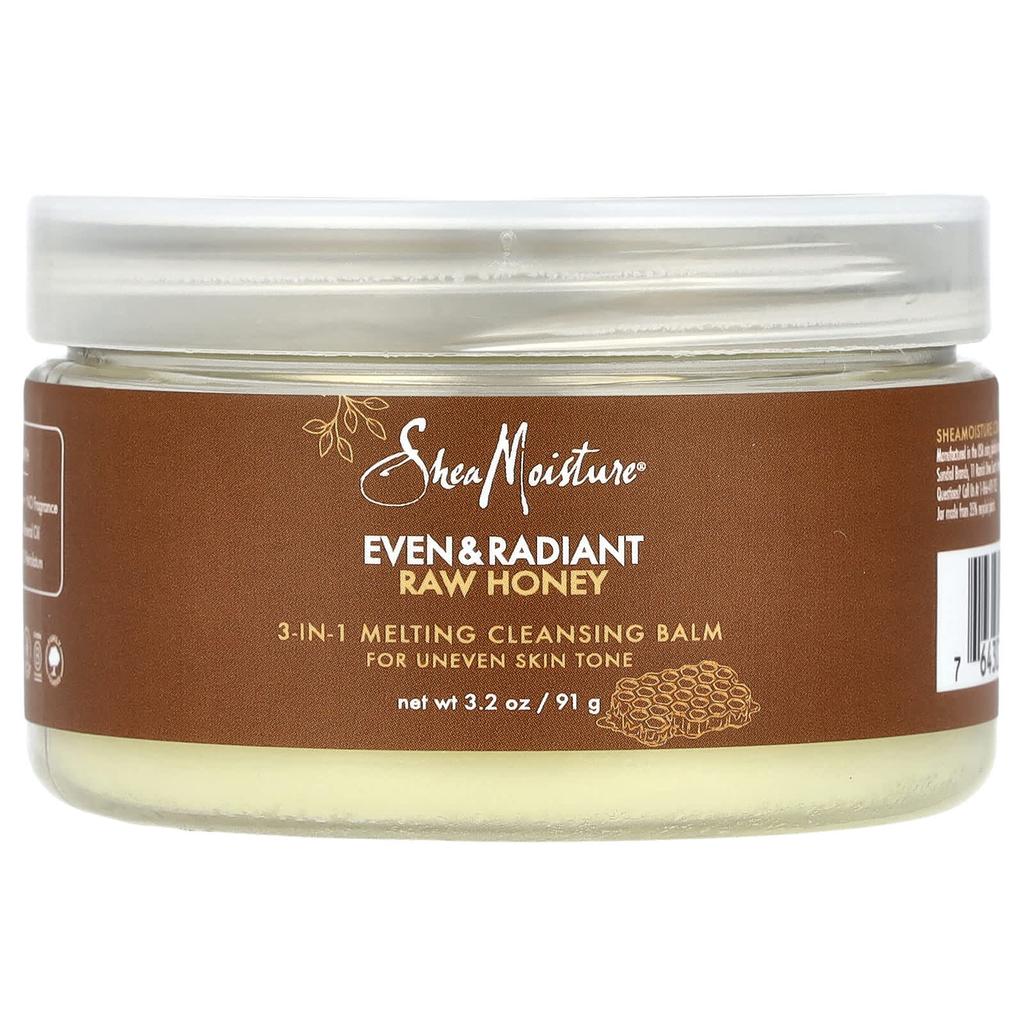 SheaMoisture, Even & Radiant with Honey, тающий очищающий бальзам 3 в 1, 3,2 унции (91 г)