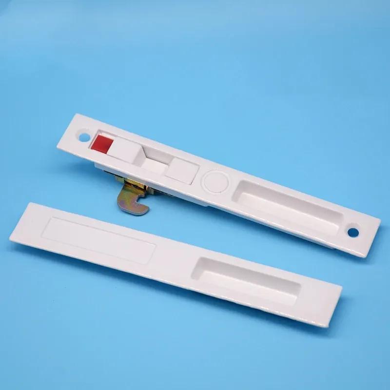 Sliding Door Window Handle Lock Hook Style Flush Mount Zinc Alloy Durable Sliding Door Sliding Window Lock Home Hardware