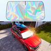 Car Windshield Sun Shade UV-Resistant Universal Fit Simple Installation Foldable Sunshade Reflective Sun Visor Shade